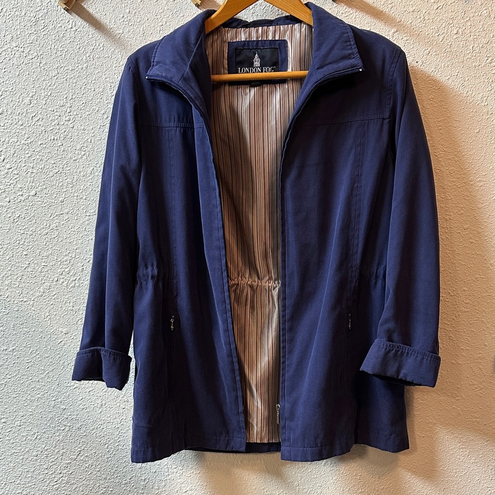 London Fog Women's Navy Utility Jacket